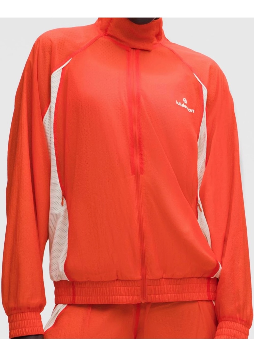 lululemon🍋License To Train Textured Jacket Cranberry Charm/Ivory Size M NWT
